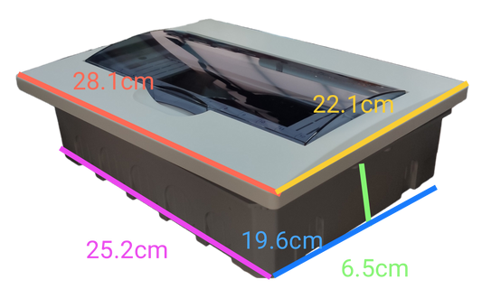 Omni 12 Ways Distribution Panel Box MDP-12PP Recessed Type Distribution Panel for Miniature Circuit Breaker