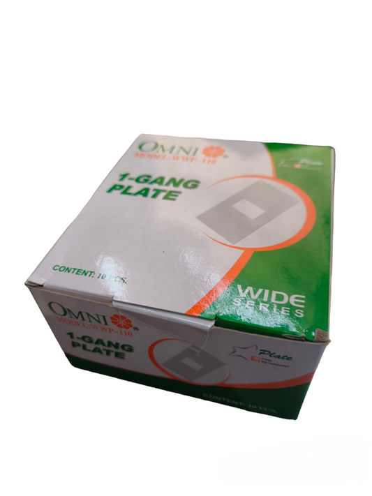 Omni 1 Gang Plate Cover Device Wide Series 10Pcs WWP-110