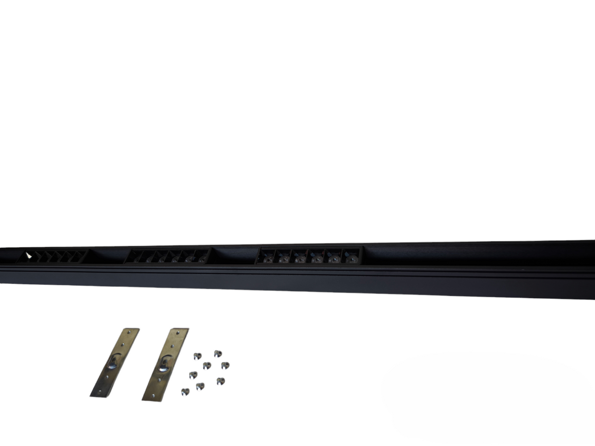 Magnetic Track Light 1 Meter with 3pcs 6W Grille Type Daylight 6500K with 100W Power Supply 220V ( ILLUMIQ TERRA) 50mm Track