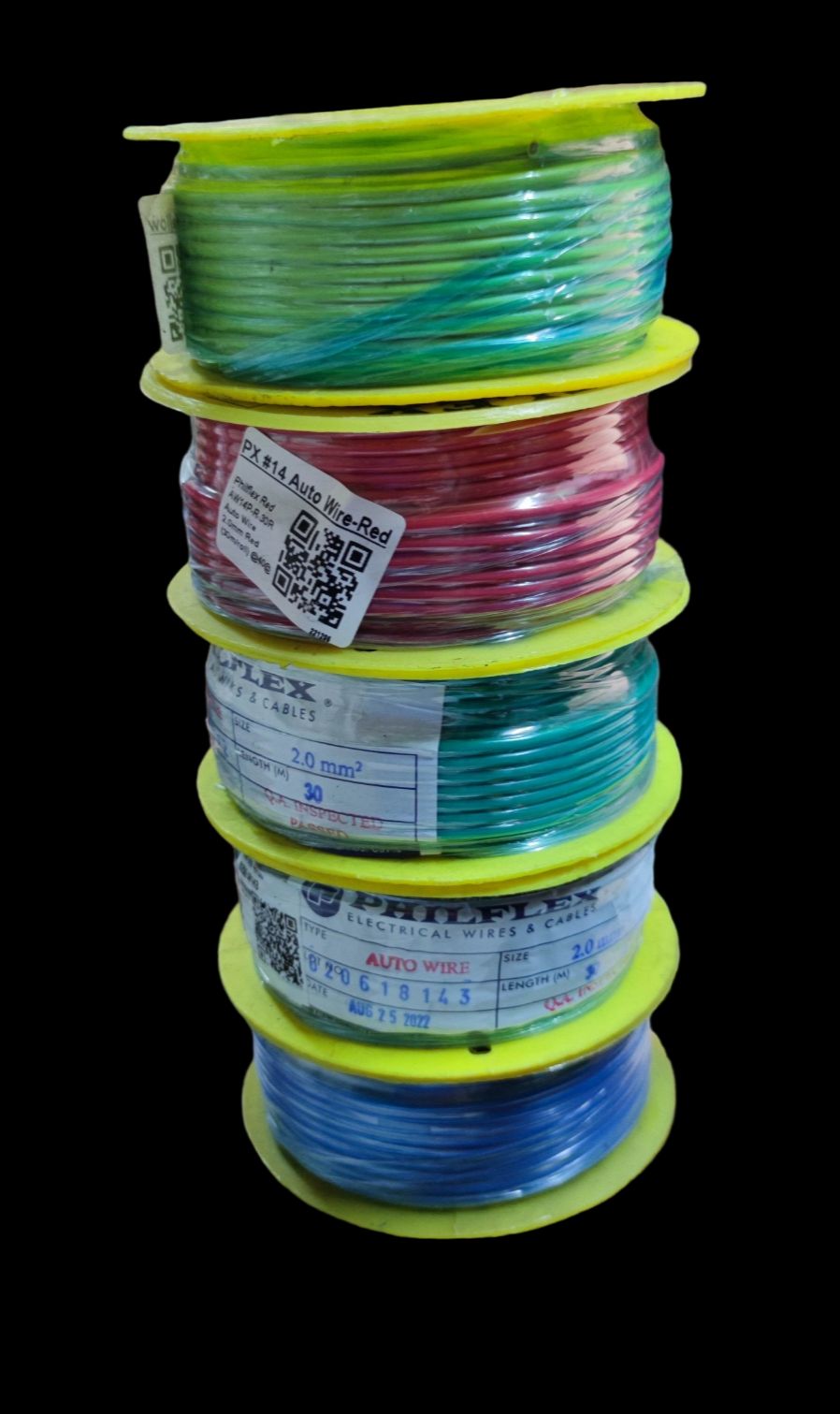 Philflex Auto Wire AWG 14 ( 2.0 mm), Automotive Wire #14 (2.0 mm) White
