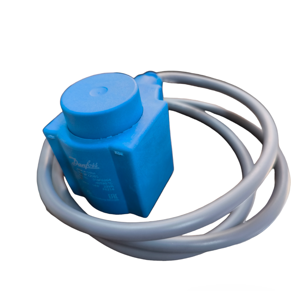 Danfoss Solenoid Coil 14W 220V 60 Hz power point switch with attached gray cable