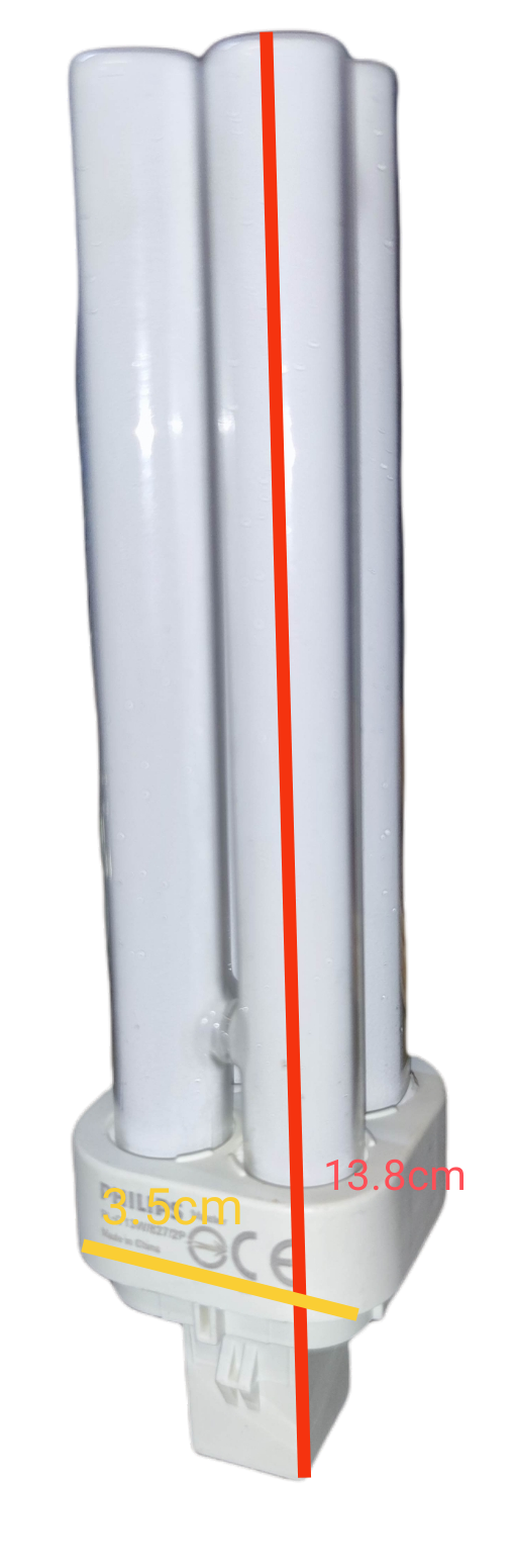 Philips 13W Pinlight Warm White G24d-1 Socket, Compact Fluorescent Lamp, CFL 13W