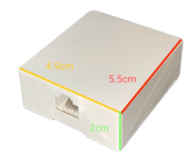 RJ45 Modular Box LAN 8C
