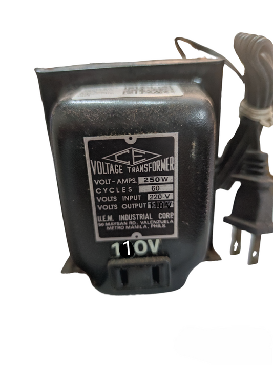 Denko 250W step down transformer 220V to 110V designed for safe voltage conversion