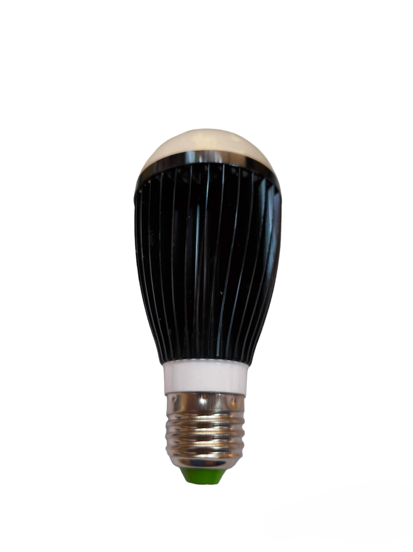 Denko 9W LED industrial bulb with black heat sink and screw base for energy efficient lighting