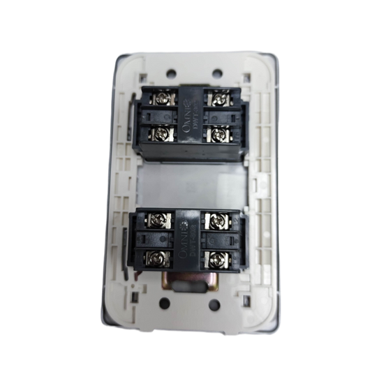 Omni designer 2 gang telephone outlet with durable construction for reliable connectivity