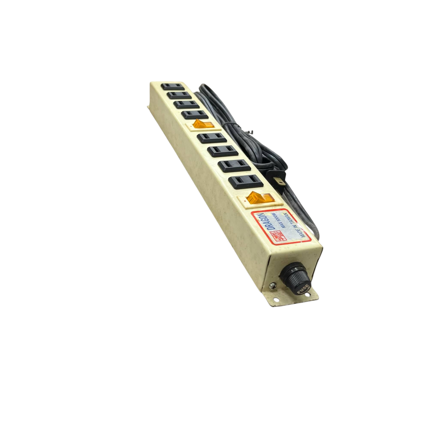 China made 8 gang extension cord 220V power strip with multiple outlets and power switches