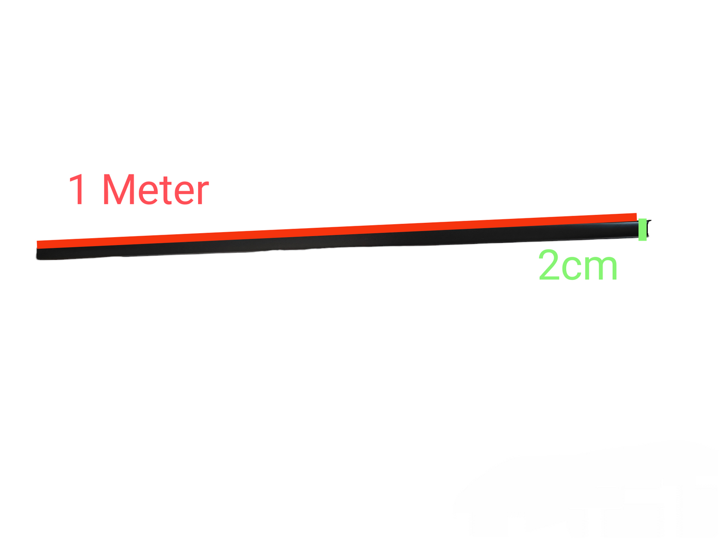 ILLUMIQ TERRA Dust Proof Cover For Magnetic Track Light measuring 1 meter long and 2 centimeters wide