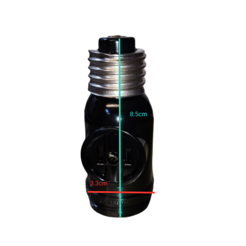 Omni E27 3A 250V socket adapter designed for versatile lighting setups and easy installation