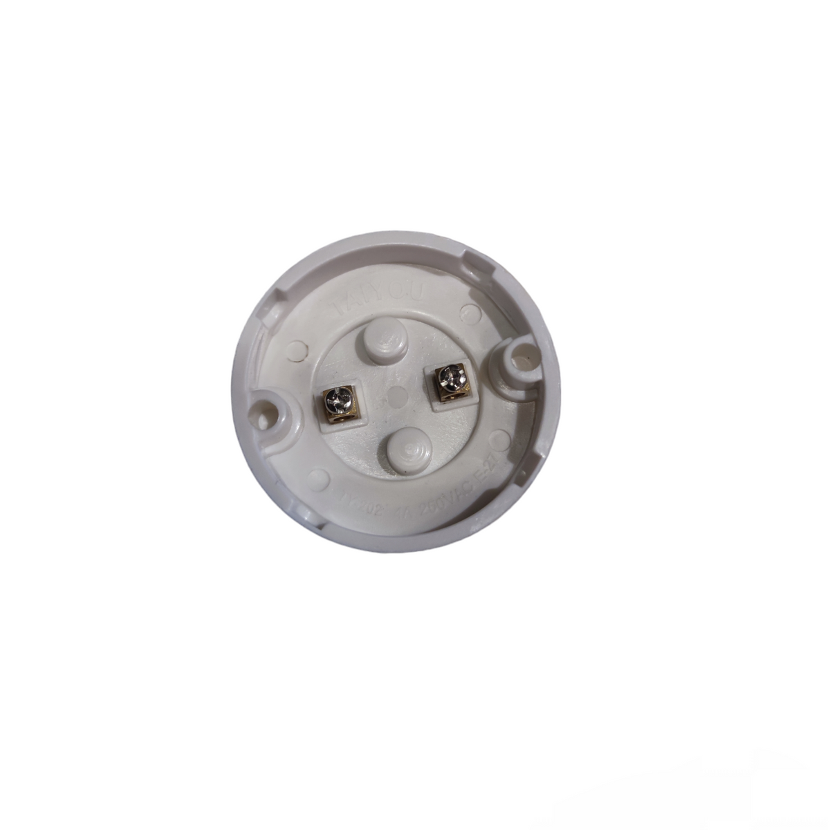 Electx Electrical Supply E27 lamp socket for 2x2 PVC lighting installation accessory in white