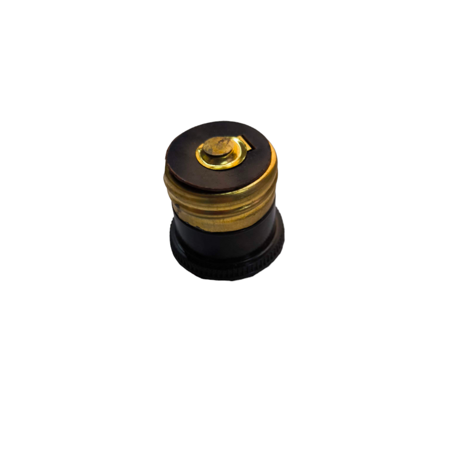 Welling E27 to flat pin adapter 250V with brass screw terminal and black base