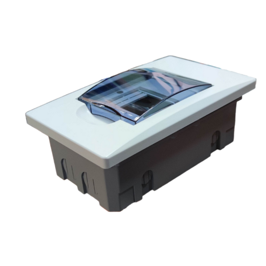 Omni 4 Ways Distribution Panel Box MDP-04PP Recessed Type Distribution Panel for Miniature Circuit Breaker