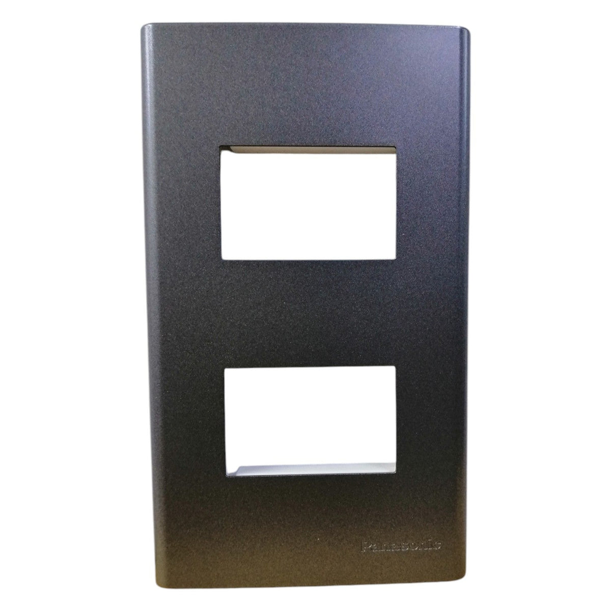 Panasonic Wide Series 2Gang Plate Cover Metallic Gray WEG6802MH-1