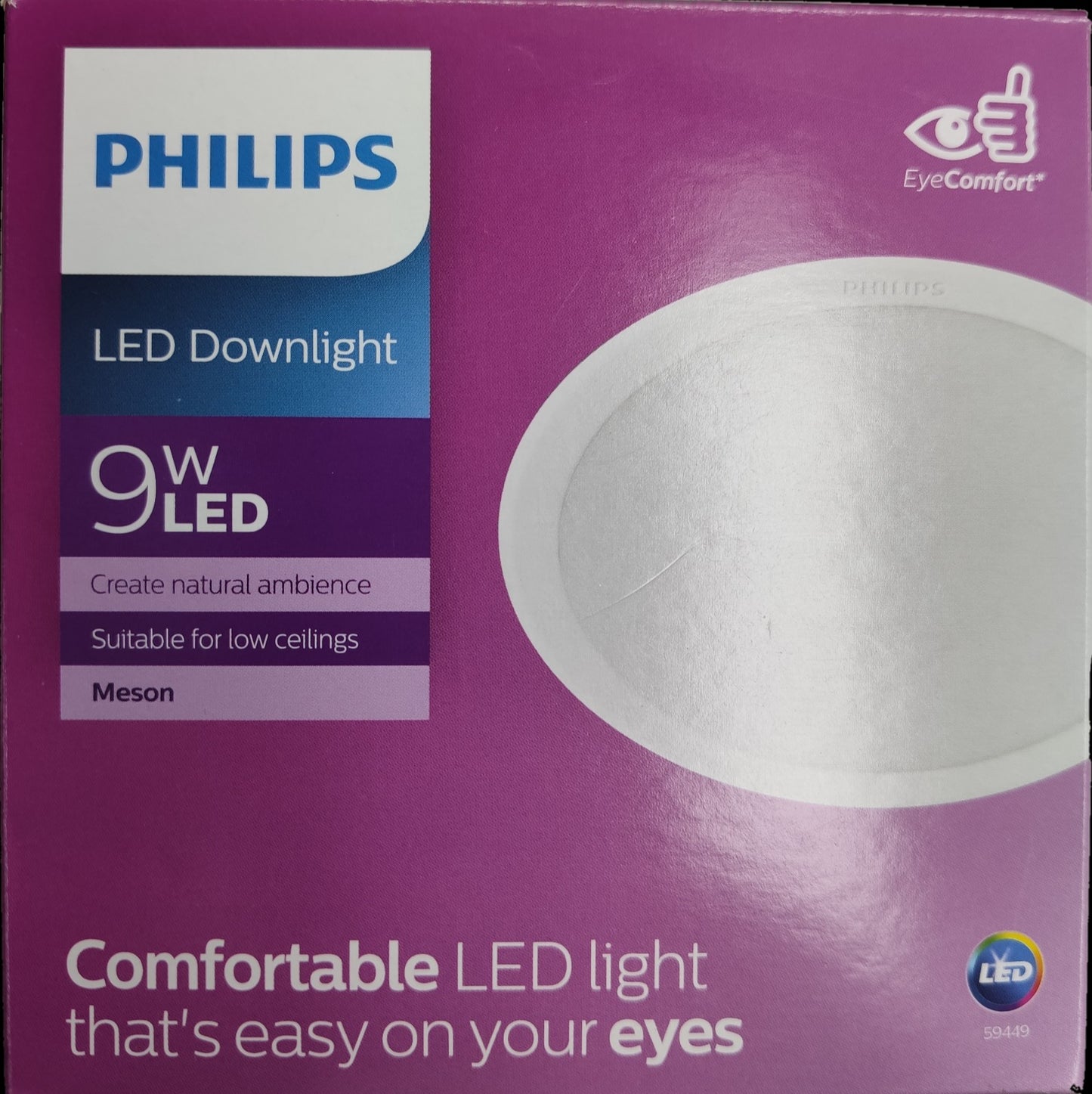 Philips LED Downlight 9W Warm White 220V (4.8") Philips Downlight 59449 Meson