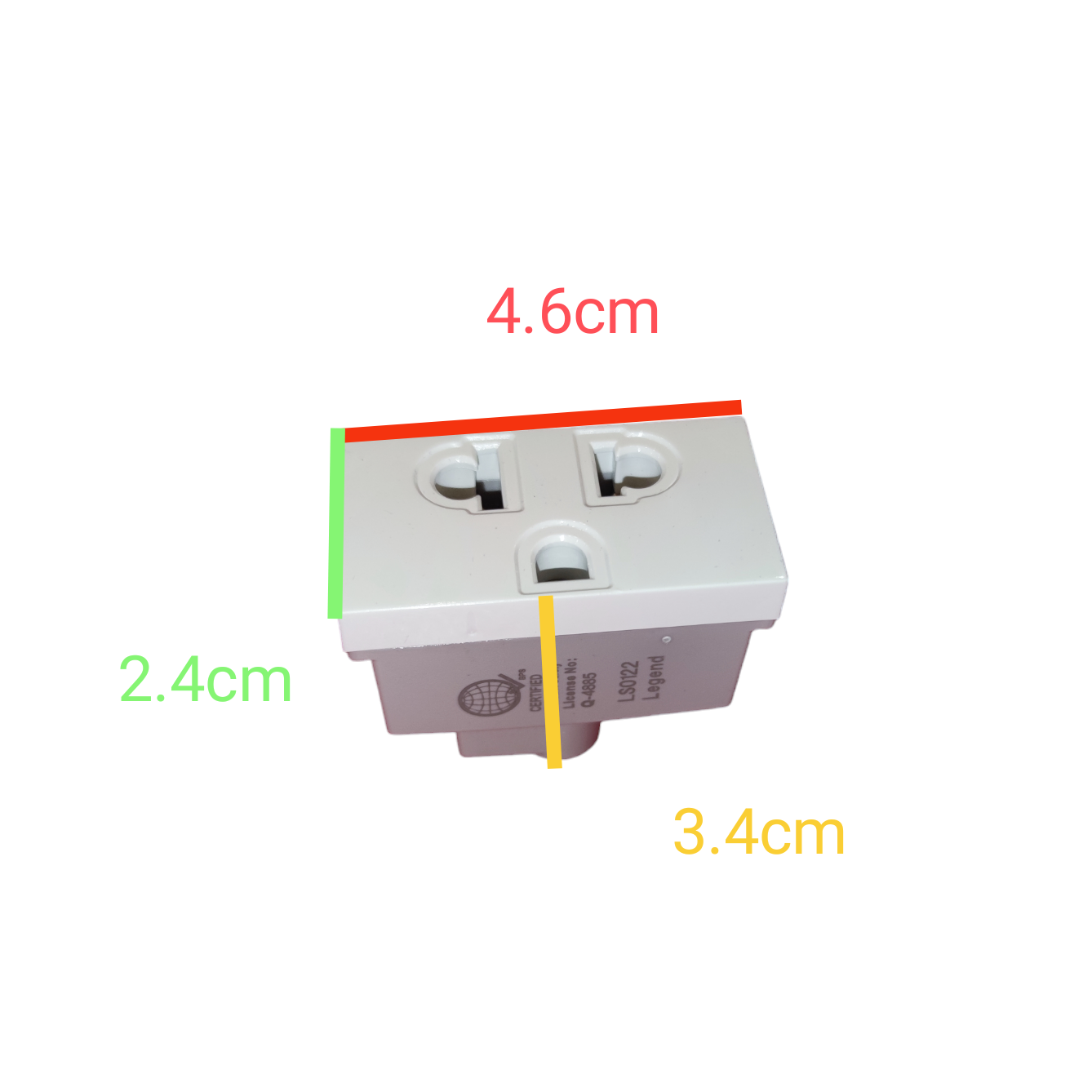 Legrand Universal Outlet with Ground 16A 250V LSO122