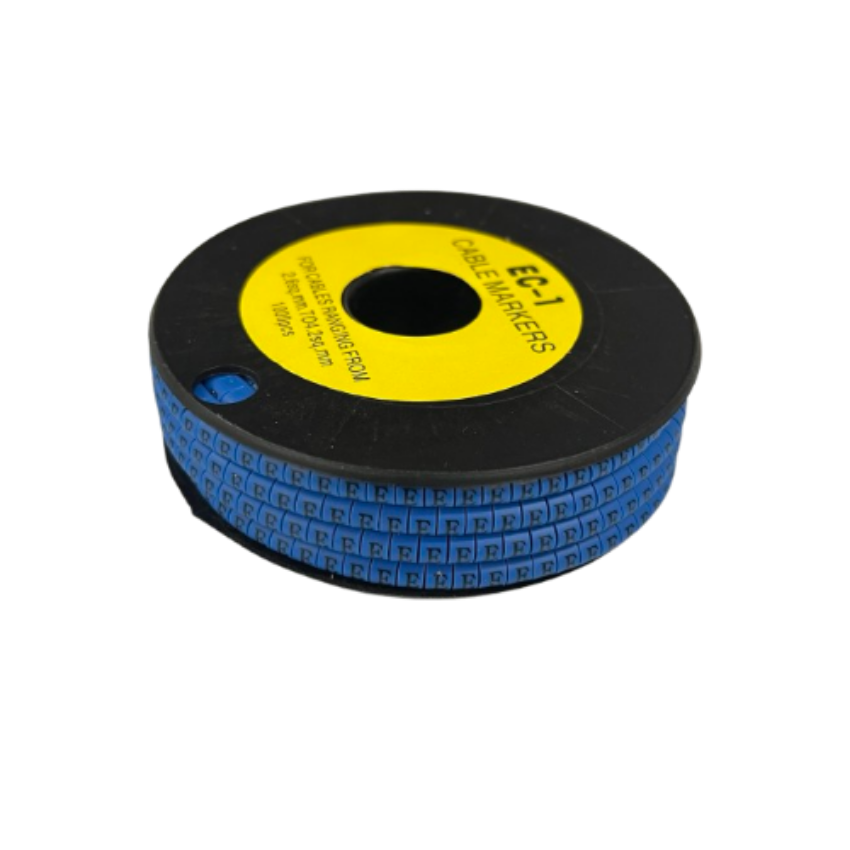 Grippes EC-1B cable markers 1000pcs in blue for effective cable management and organization