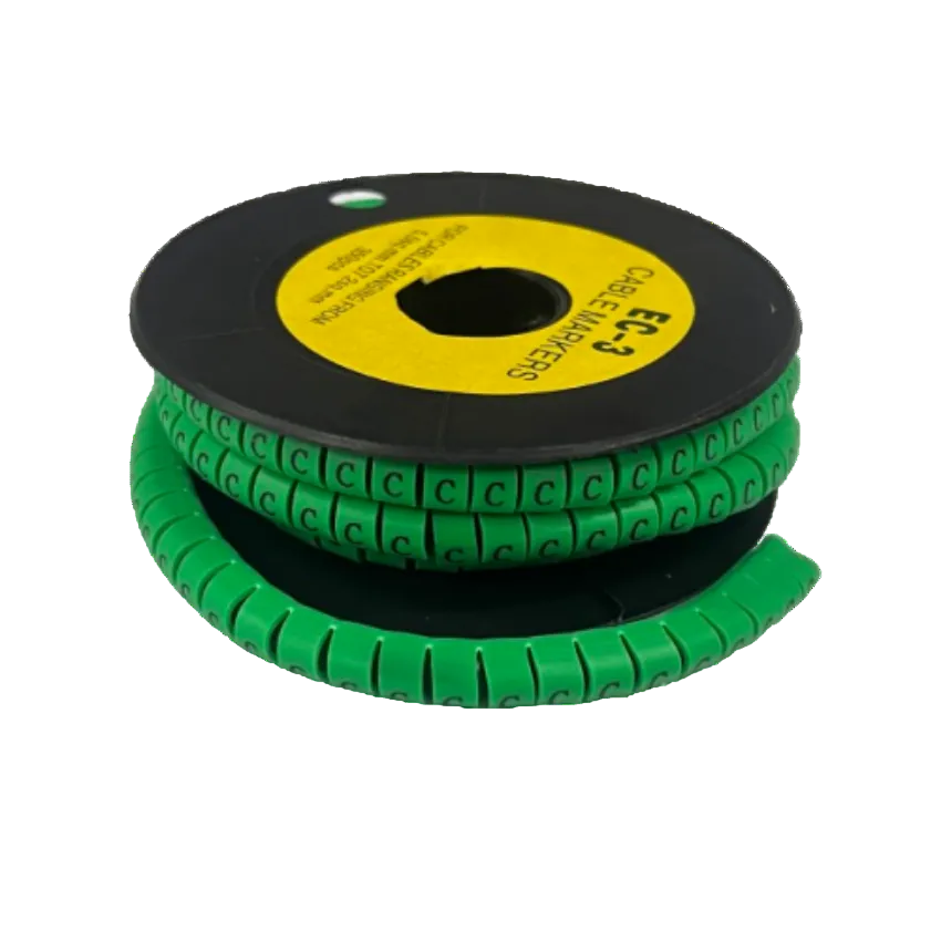 Grippes EC-3G cable marker set 350pcs in green for organized wire labeling and management