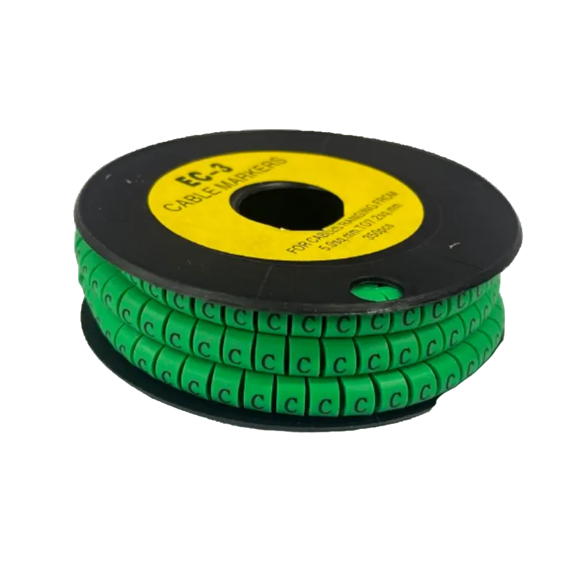 Green Grippes EC-3G cable marker set 350pcs for organized cable management and labeling