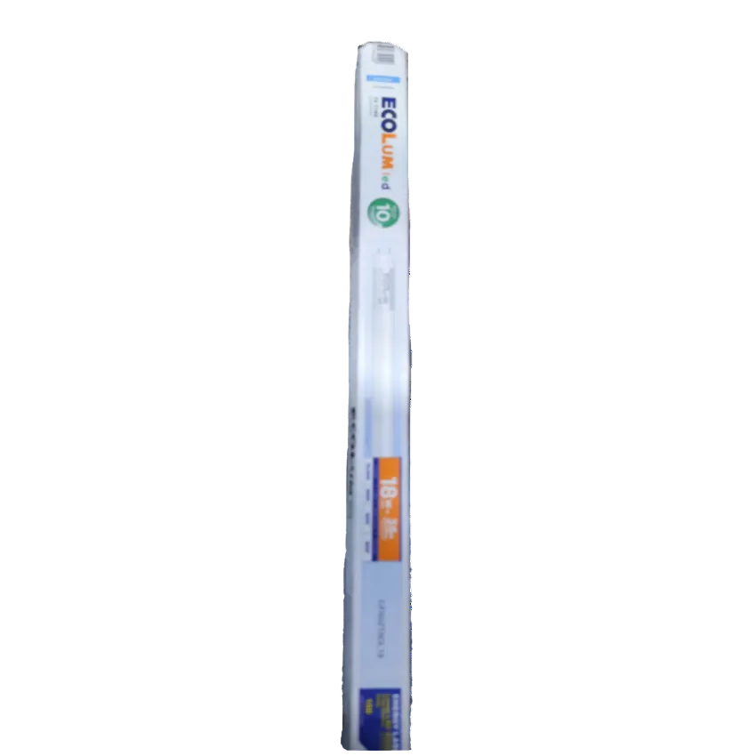 Ecolum 18W LED fluorescent lamp in packaging for energy-efficient lighting solutions