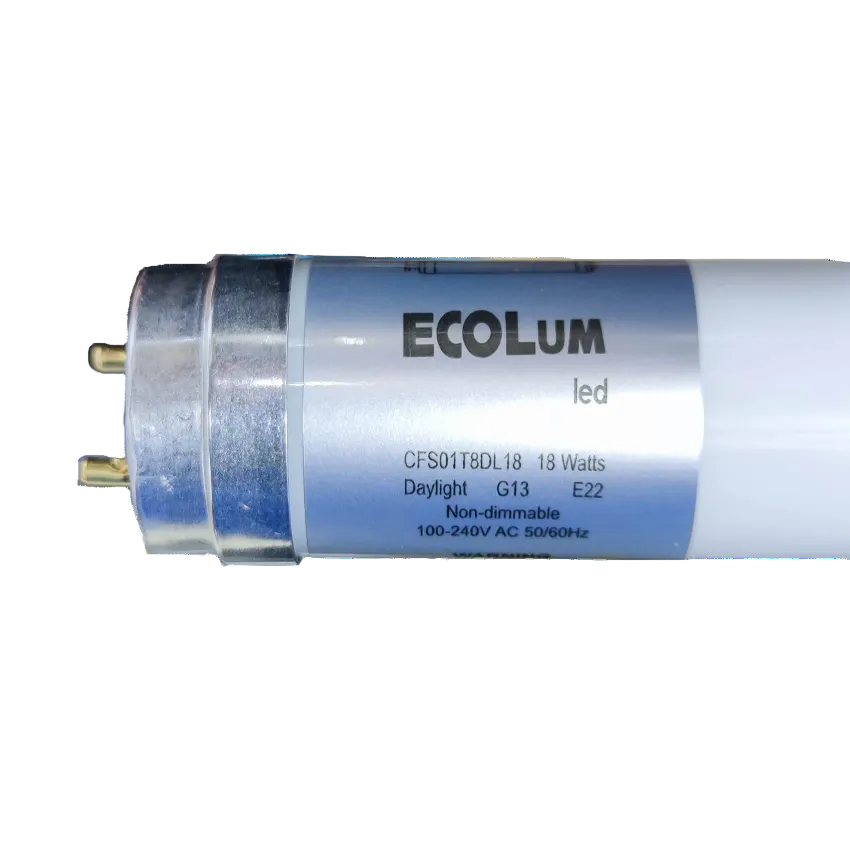 Ecolum 18W LED T8 tube daylight 220V with G13 base, energy-efficient lighting solution