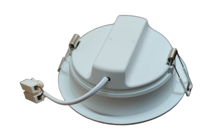 Ecolum white round recessed 6500K LED ceiling light 220V downlight with spring clips and connector