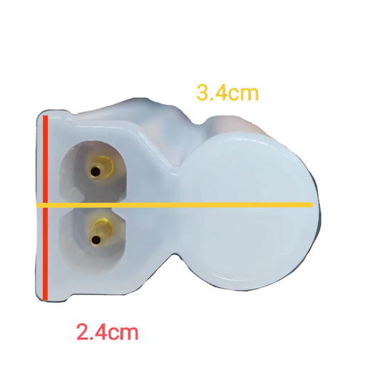 Ecolum LED Bulb Base with Dimensions 3.4cm by 2.4cm for Easy Installation