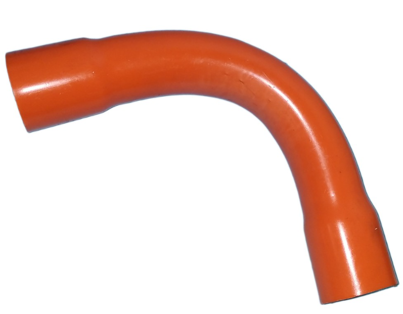 Atlanta 2 Inches PVC Conduit Elbow orange curved conduit elbow for protecting electrical wiring and conduit runs