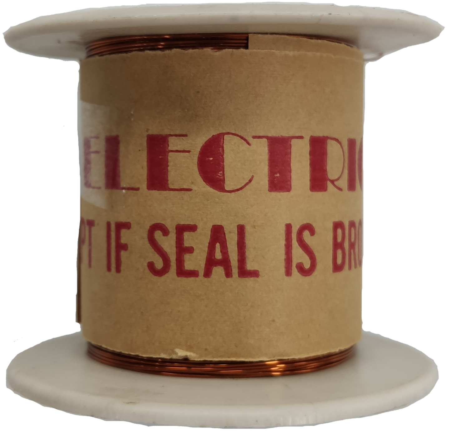 Philflex spool of copper magnet wire on cardboard reel Magnet Wire AWG 43 - 200g for winding coils