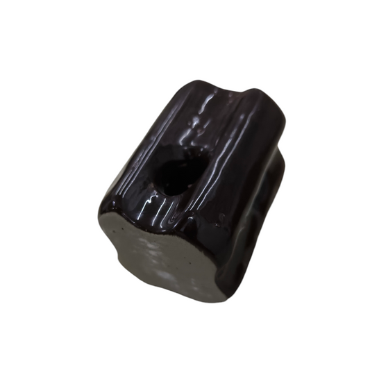 Black electrical ball insulator made of ceramic for electrical circuitry and parts