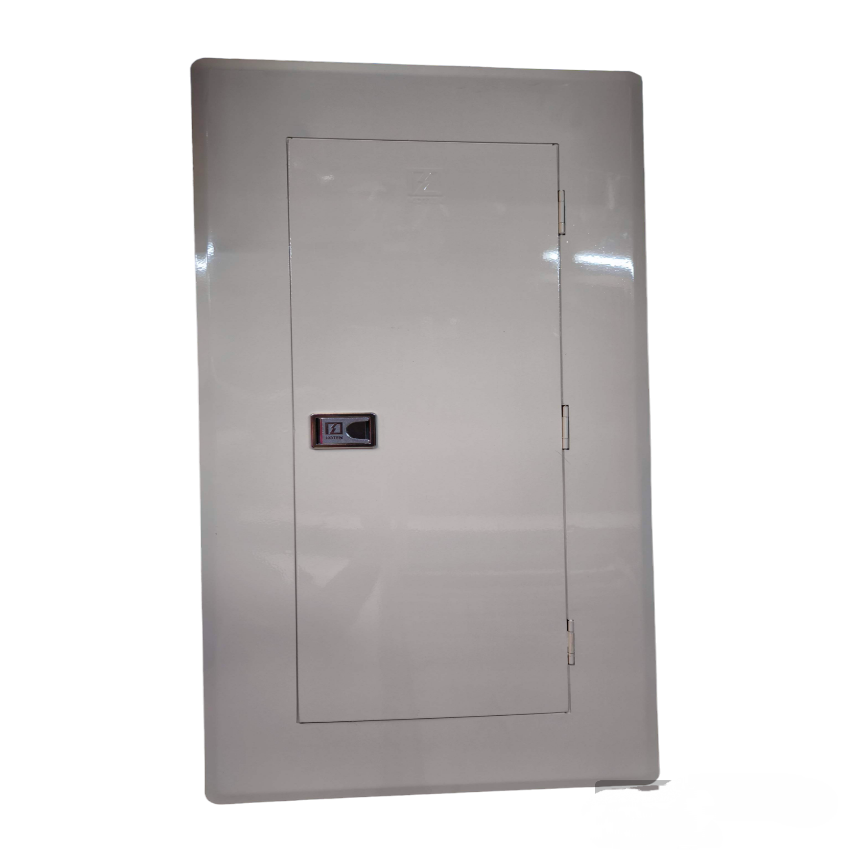 White metal electrical cabinet by Koten Panel Board 225A 2 Pole Main 14 Branches . with door and latch