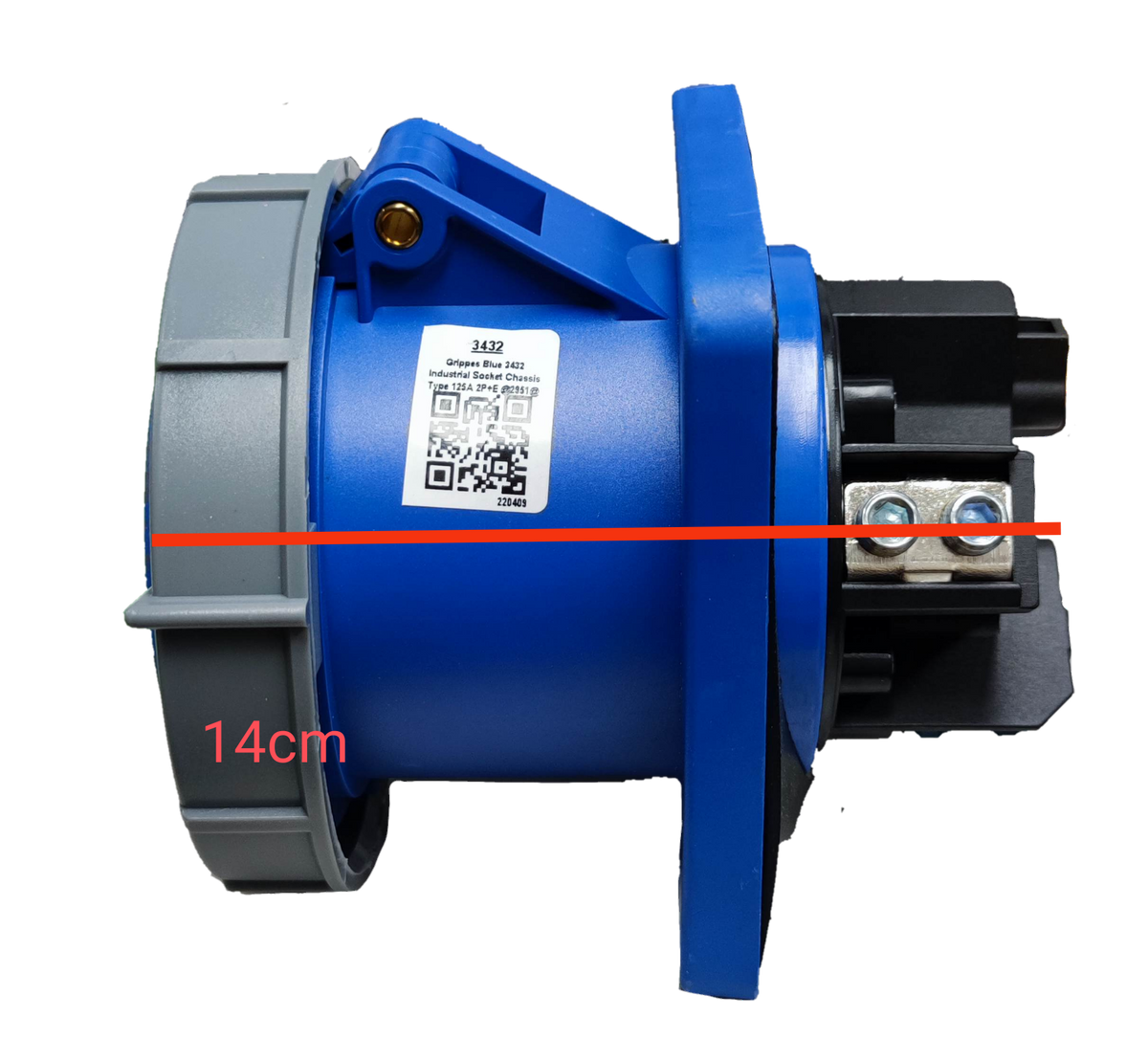 Grippes Electx Electrical Supply 14cm Motor Starter with Durable Housing and Secure Connectors