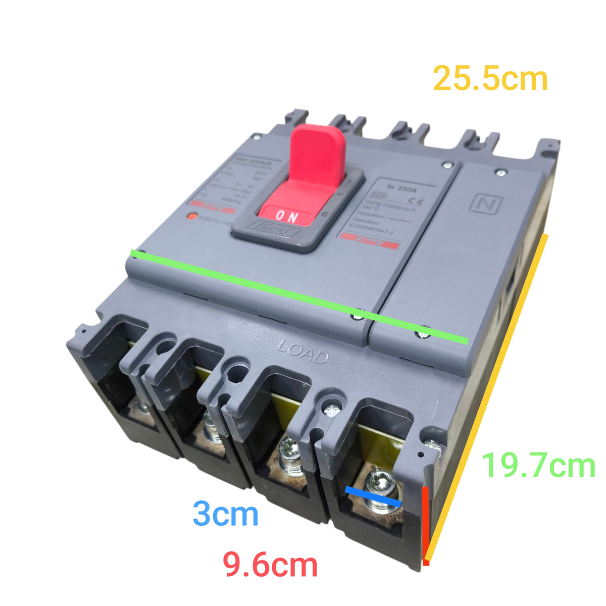 Himel Breaker Points and Capacitors from Electx Electrical Supply with a 25.5cm height and 4 terminals