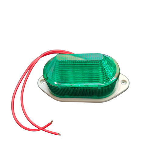 Denko Green Work Safety Light with Red Wires for Visibility at Electx Electrical Supply