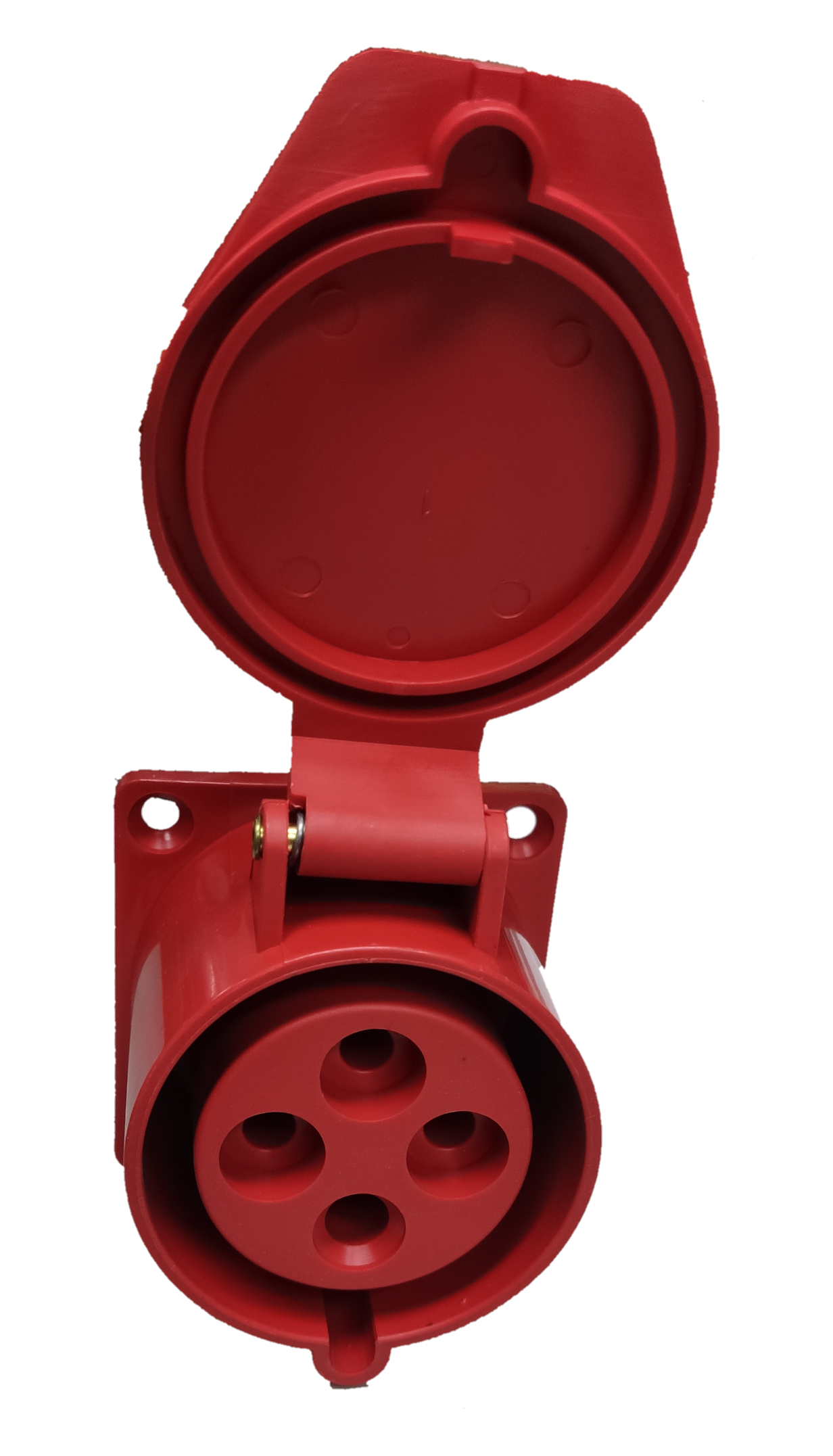 Grippes Red Power Point with Protective Cover Ideal for Electx Electrical Supply Applications