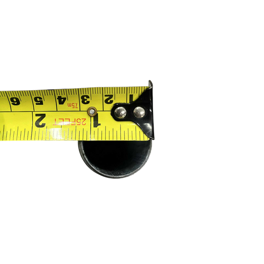 Local EMT conduit nipple 16 inch shown with measuring tape for size reference