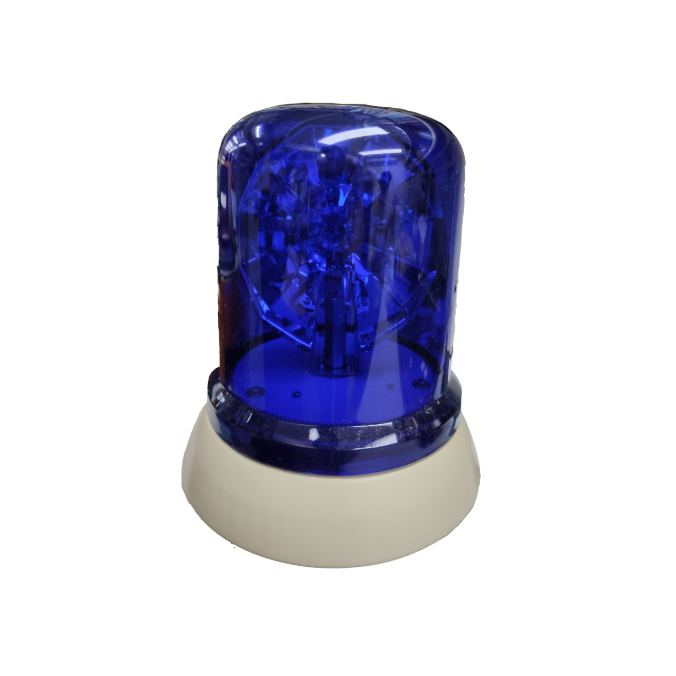 Blue emergency strobe light 220V industrial 55W with clear lens for alerting in various environments
