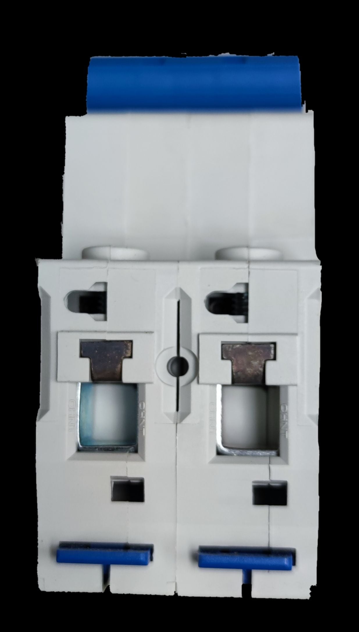 ZwitseRise 32A DC Miniature Circuit Breaker white with blue switch for electrical protection