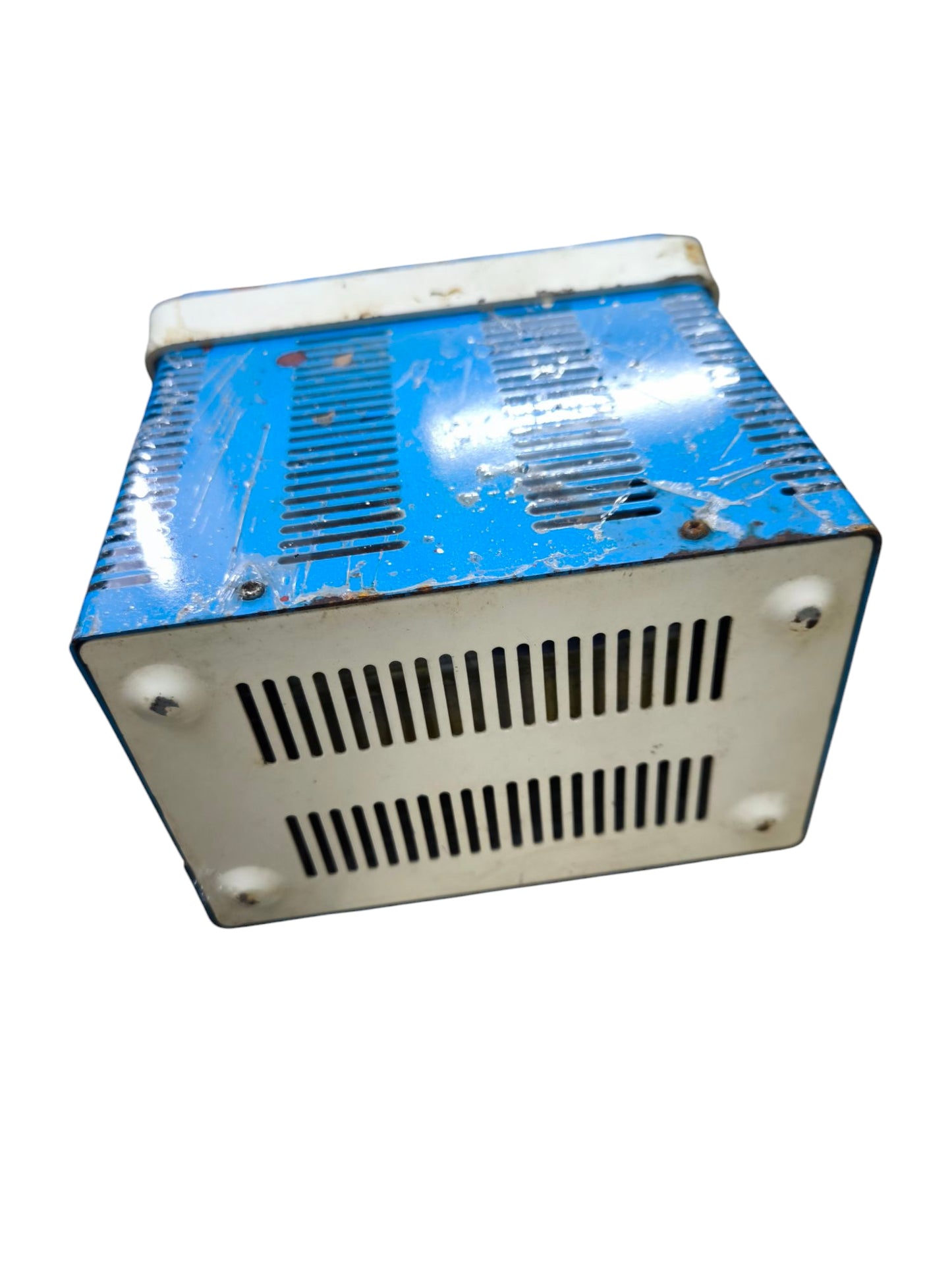 Dectron 300W Inverter and Battery Charger with blue metal casing and ventilation slots