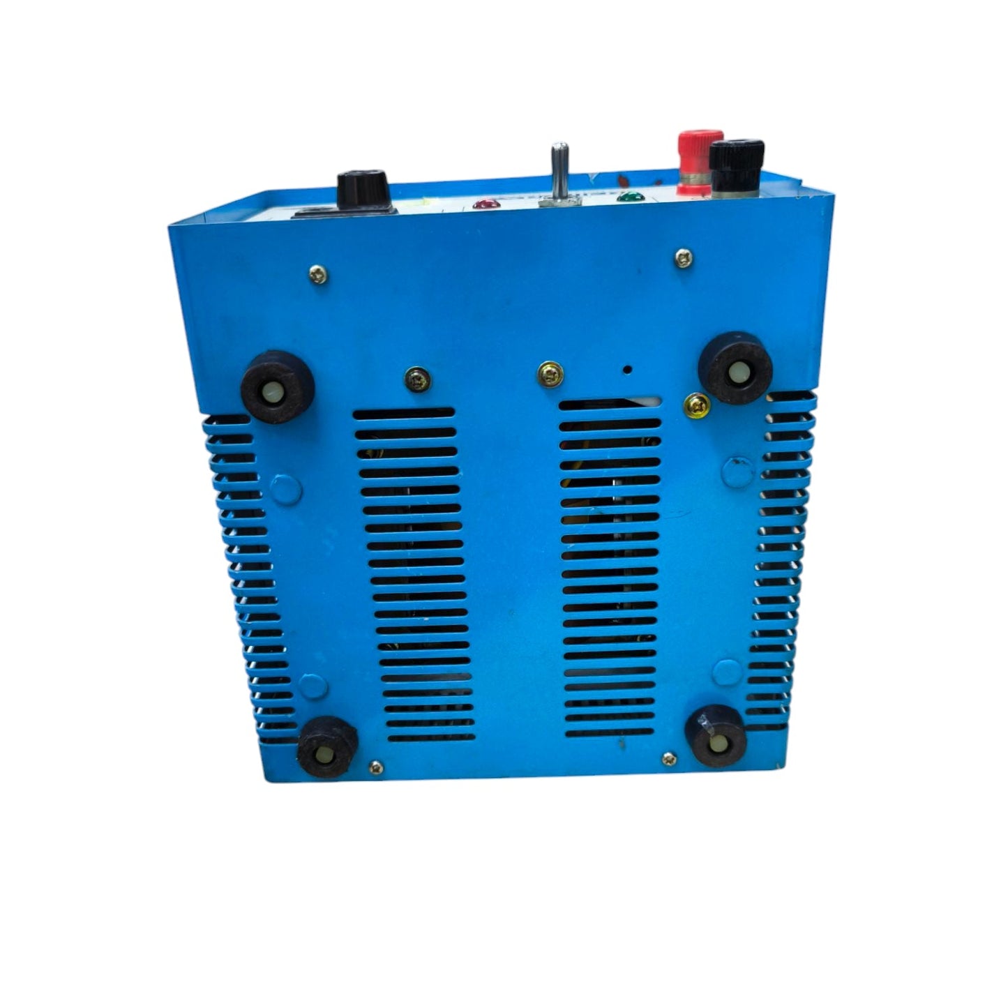 Dectron 400W Inverter and Battery Charger blue unit with cooling vents and connection terminals