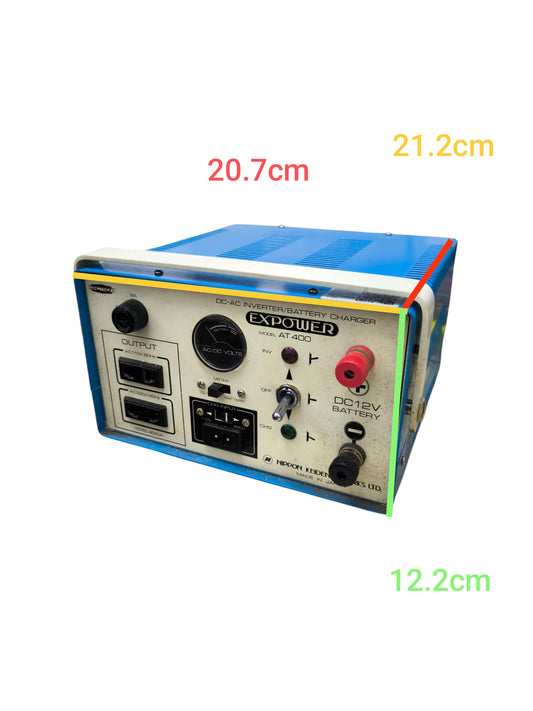 Dectron 400W Inverter and Battery Charger with multiple output ports and voltage meter