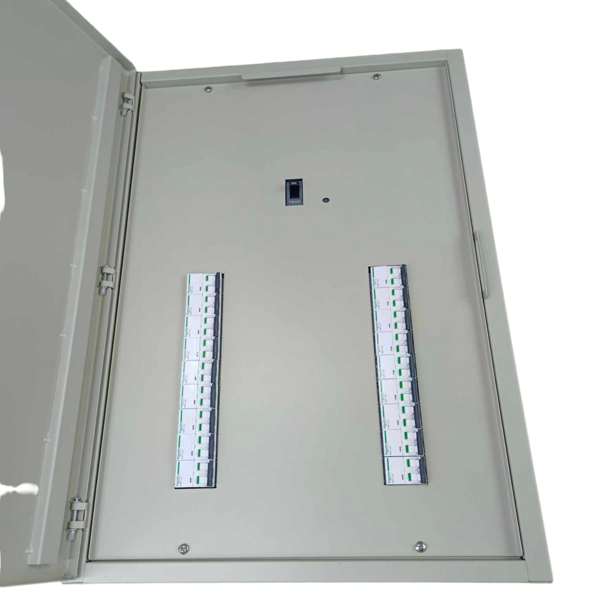 Panel Board for EZC250F 200A 25KAIC 3 Pole Main and 18 Branches 6KAIC 2 Pole Miniature ( Schneider), 3 Pole Main 2 Pole 18 Branches