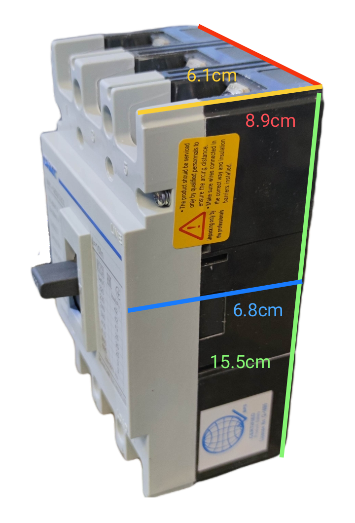 Chint 125A 3 Pole Industrial Circuit Breaker 3 Phase 125AF 25 KAIC 400V NM1-125S/3300/125A , Circuit Breakers