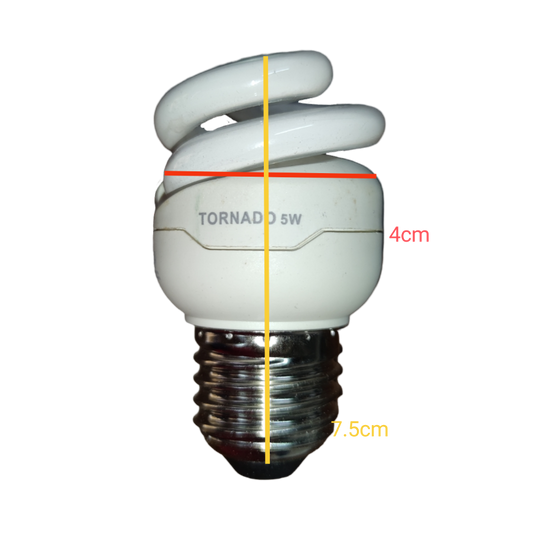 Philips 5W CFL E27 220V Spiral Tornado Daylight