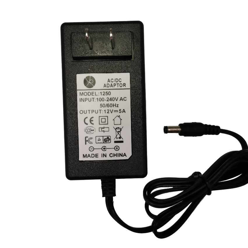 Grippes AC/DC Adaptor 12V 5A , Power Adaptor 12V DC 5A