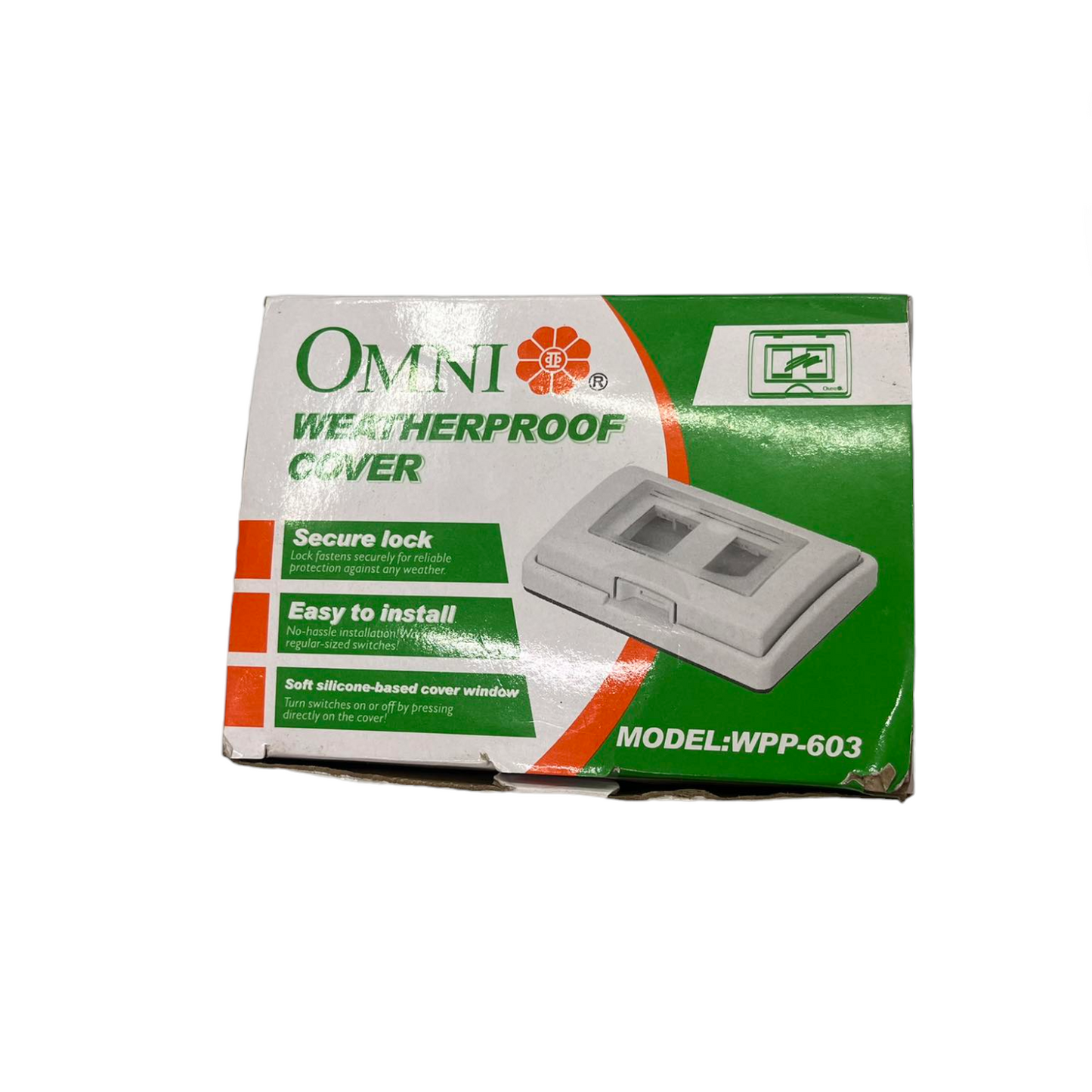 Omni Weather Proof Plate Cover for 1-3 Gang Wide Series Device WPP-603