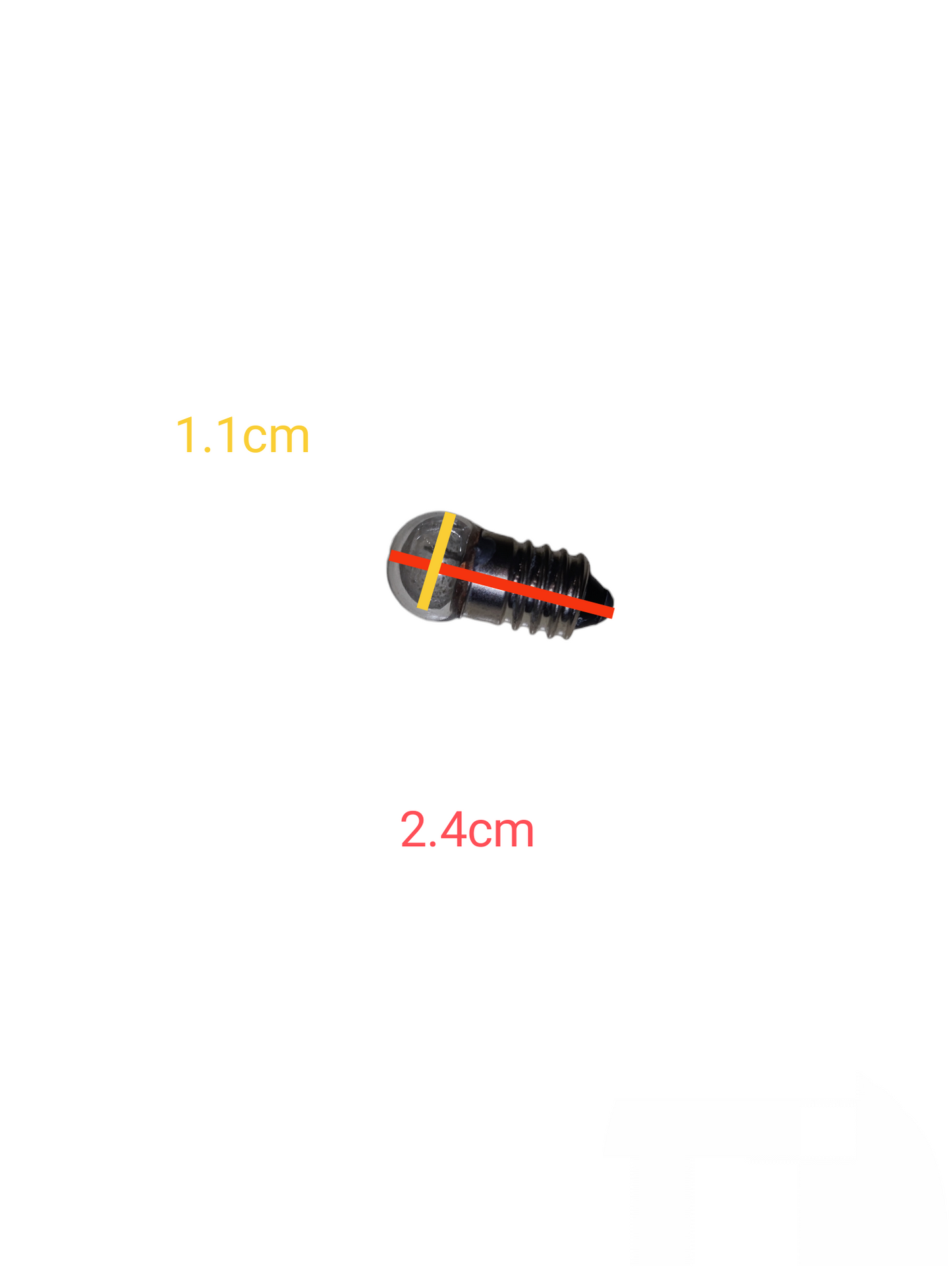 Flash light Bulb E10 6V Round