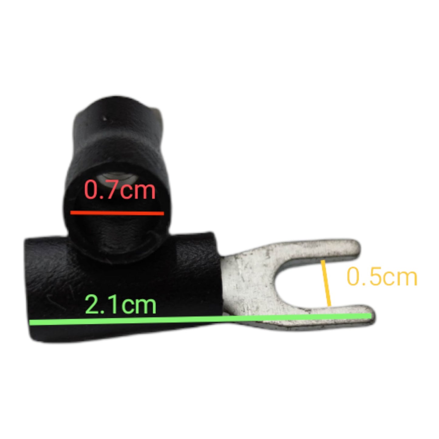 Y Terminal With Insulation 5.5mm wire 5mm Y Size 10PCS, Y Terminal 5.5mm YBB-8