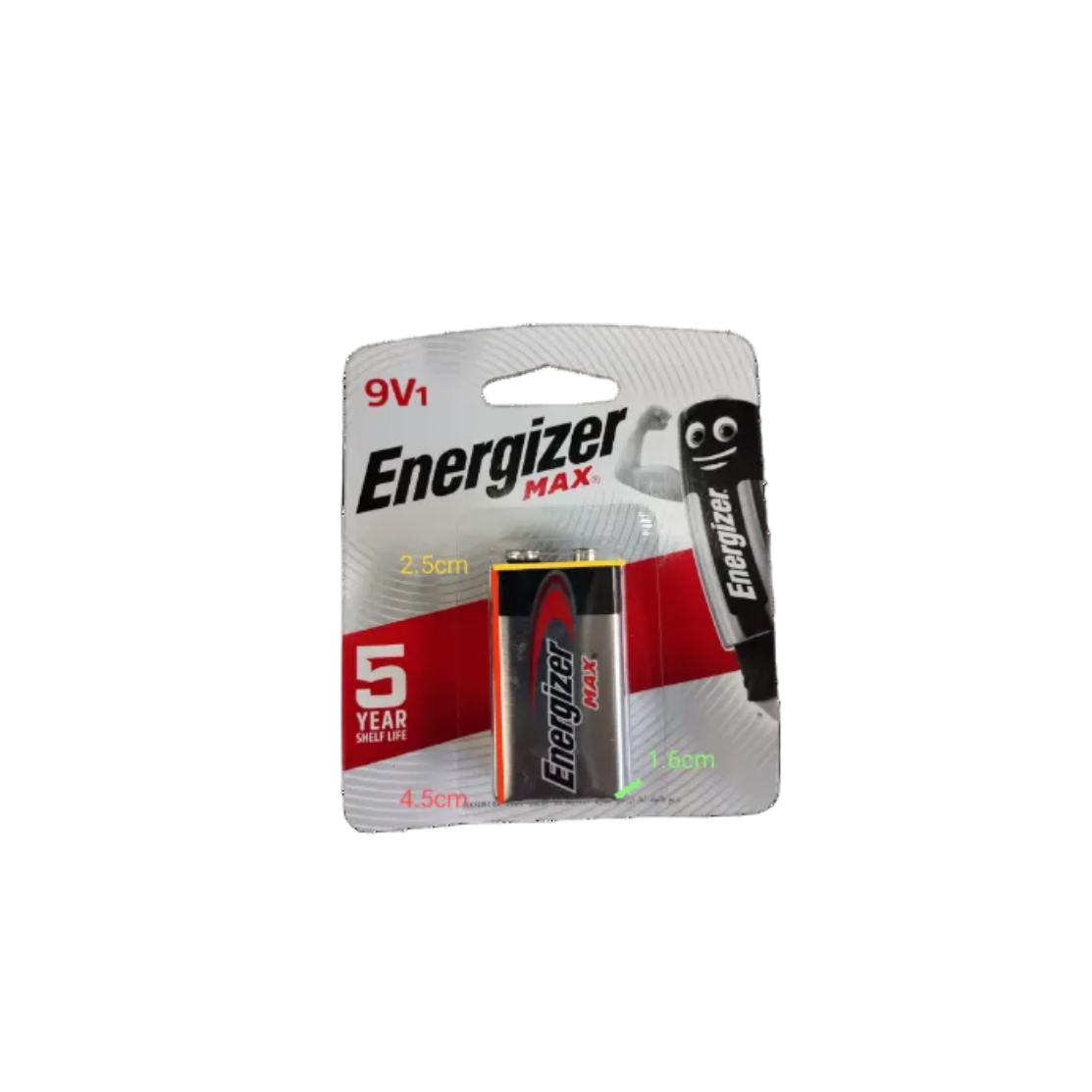 Energizer 9V Battery Alkaline 9V 6LF22