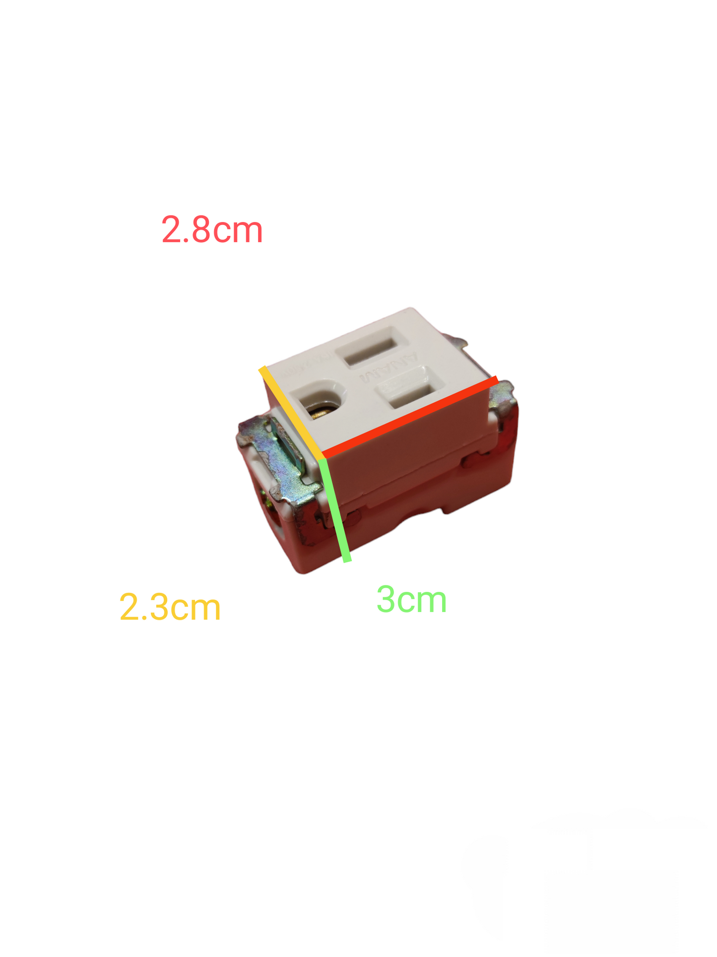 Flat Pin with Ground 16A 250V ( Anam) ALH1214