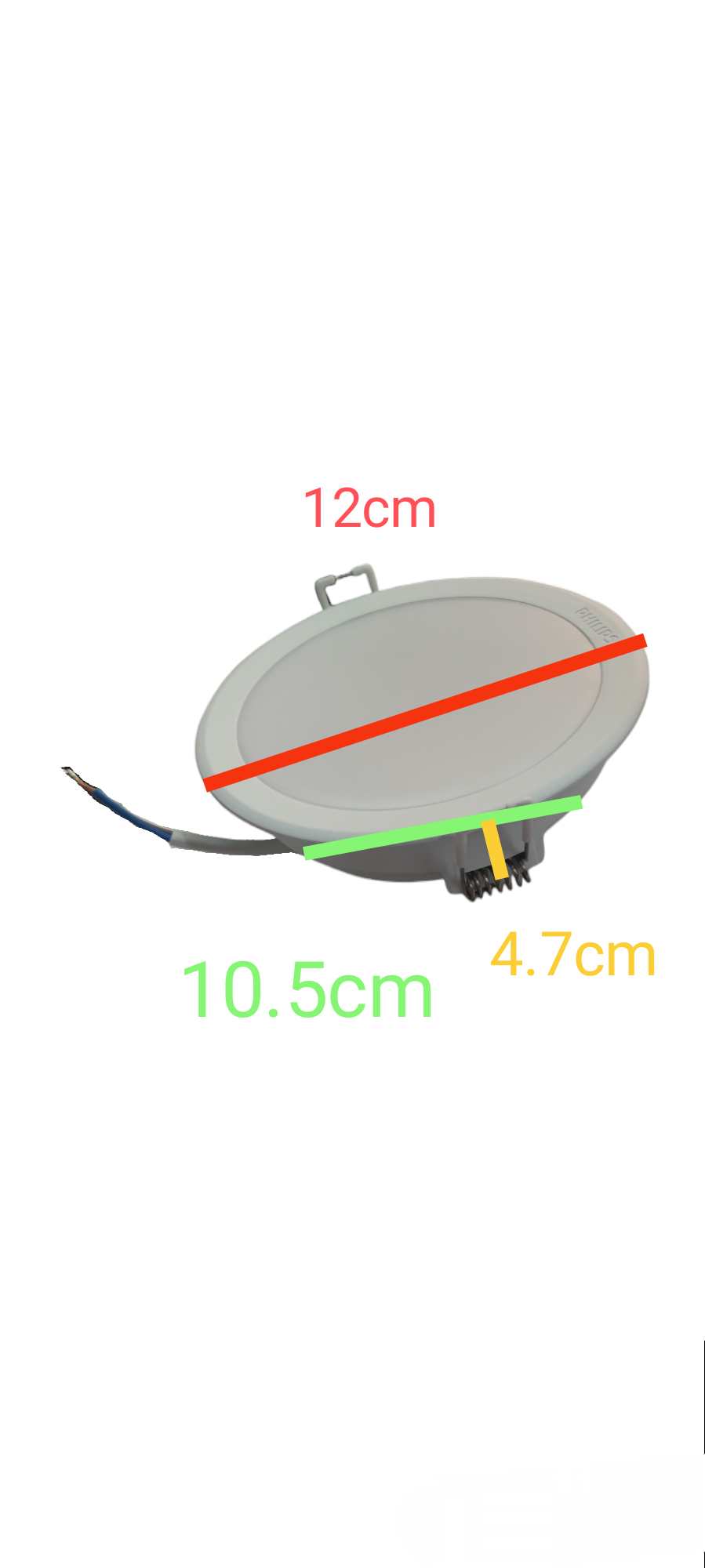 Philips 9W LED Downlight 220V Tri Color Scene Switch Meson